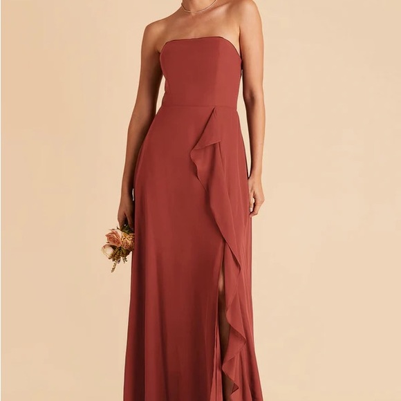 Birdy Grey Dresses & Skirts - Birdy Grey Brown Strapless Dress